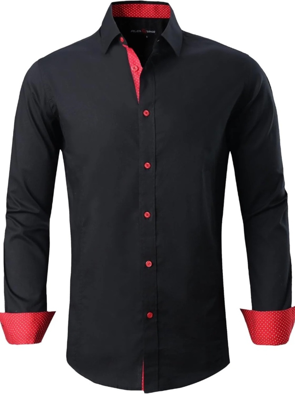 Alex Vando long Sleeve Stretch Business Dress Shirt button down Sz S